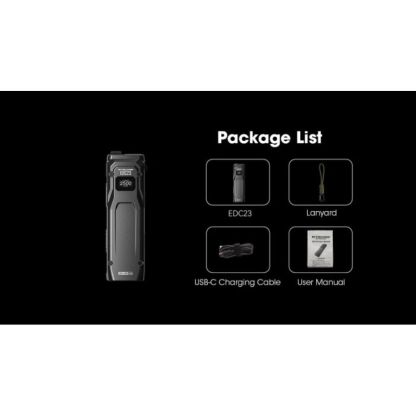 Nitecore EDC23 NiteLab UHi 2500 Lumen Flashlight