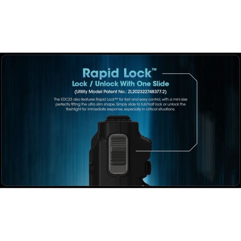Nitecore EDC23 NiteLab UHi 2500 Lumen Flashlight