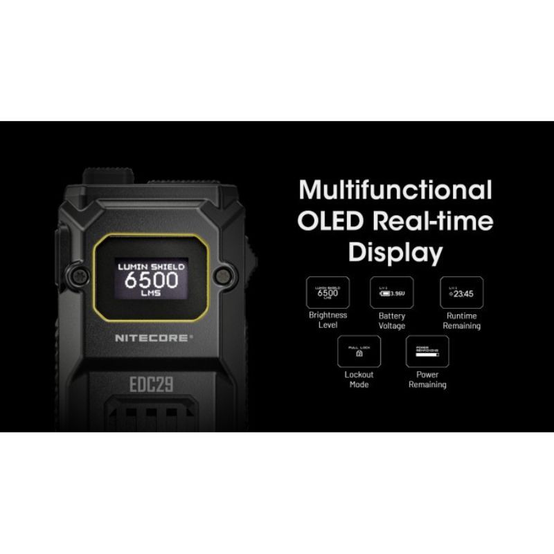 Nitecore EDC29 NiteLab UHi2 6500 Lumen Flashlight