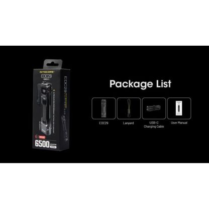 Nitecore EDC29 NiteLab UHi2 6500 Lumen Flashlight