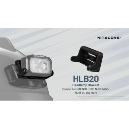 Nitecore HLB20, HLB30, HLB40, HLB50 Helmet Headlamp Bracket