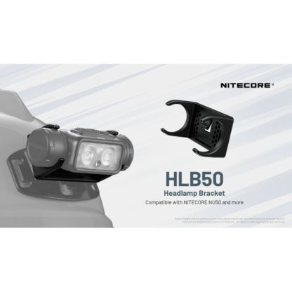 Nitecore HLB20, HLB30, HLB40, HLB50 Helmet Headlamp Bracket