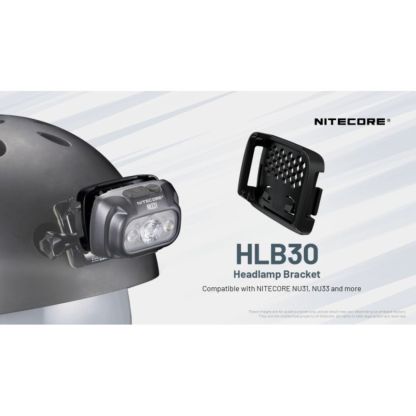 Nitecore HLB20, HLB30, HLB40, HLB50 Helmet Headlamp Bracket