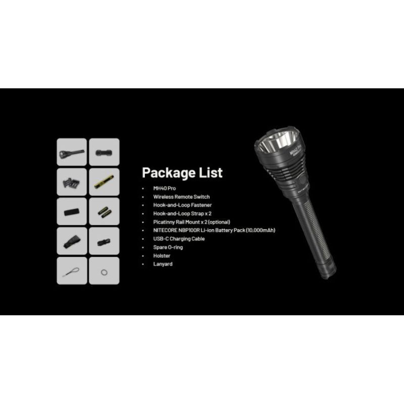 Nitecore MH40 Pro Nitelab UHi 3500 Lumen Flashlight