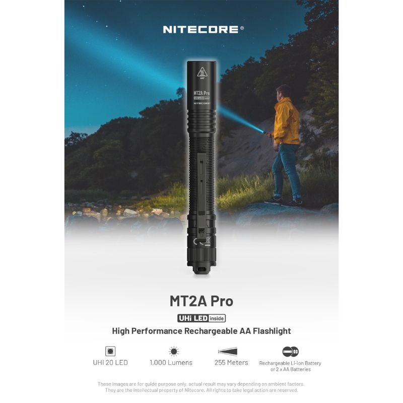 Nitecore MT2A Pro NiteLab UHi 1000 Lumen Flashlight