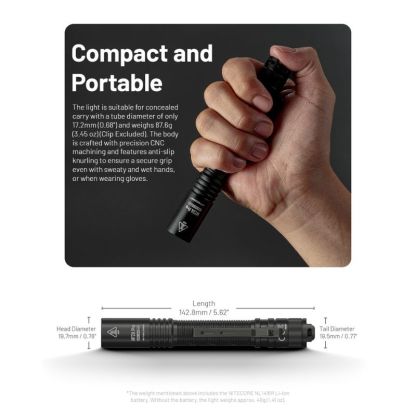 Nitecore MT2A Pro NiteLab UHi 1000 Lumen Flashlight
