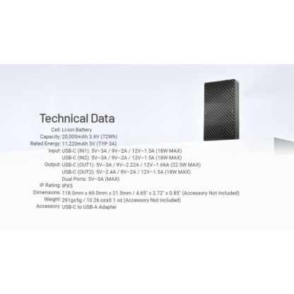 Nitecore NB20000 Gen 3 Quick Charge Power Bank