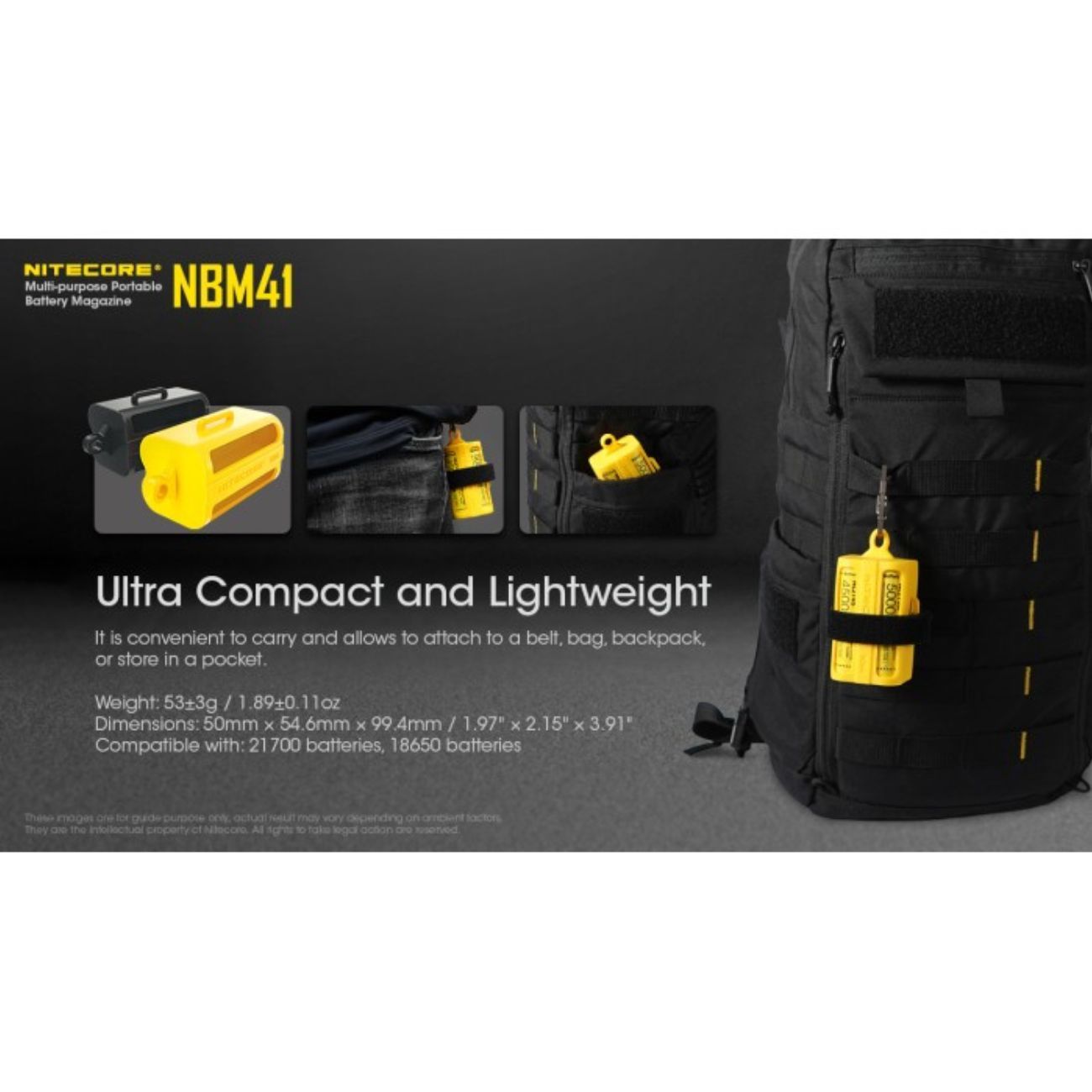 Nitecore NBM41 Battery Storage Case