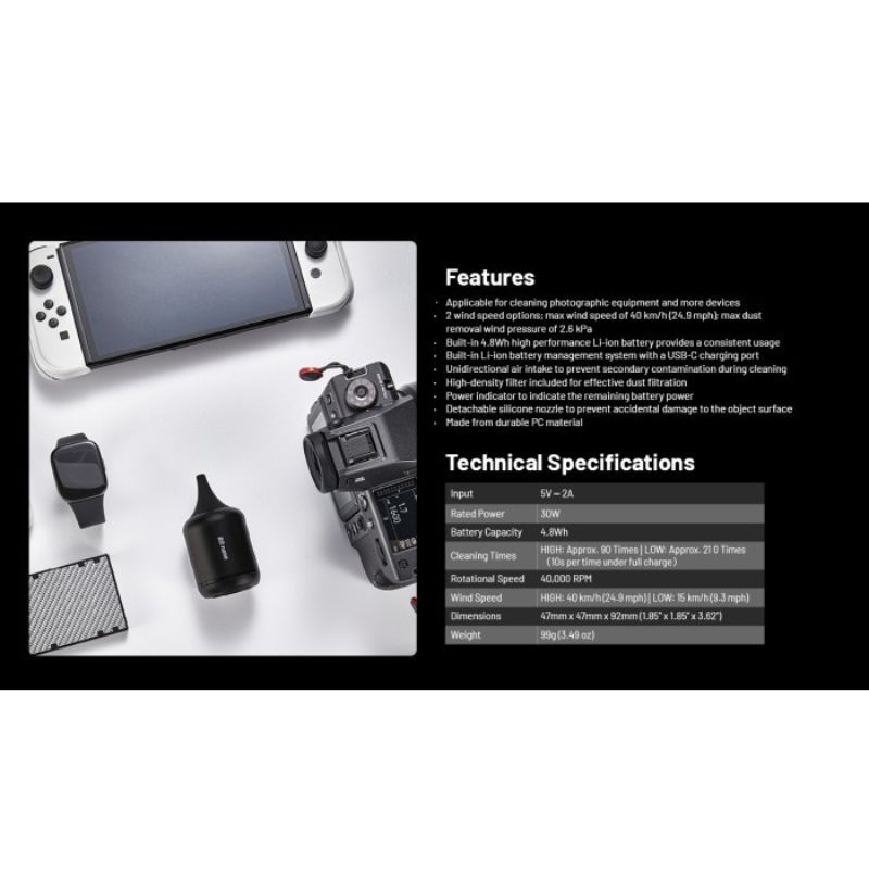 Nitecore NIA007 BB Nano Air Duster 