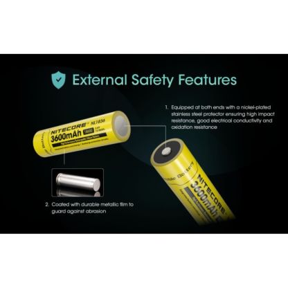 Nitecore NL1836 186500 3600mAh Battery