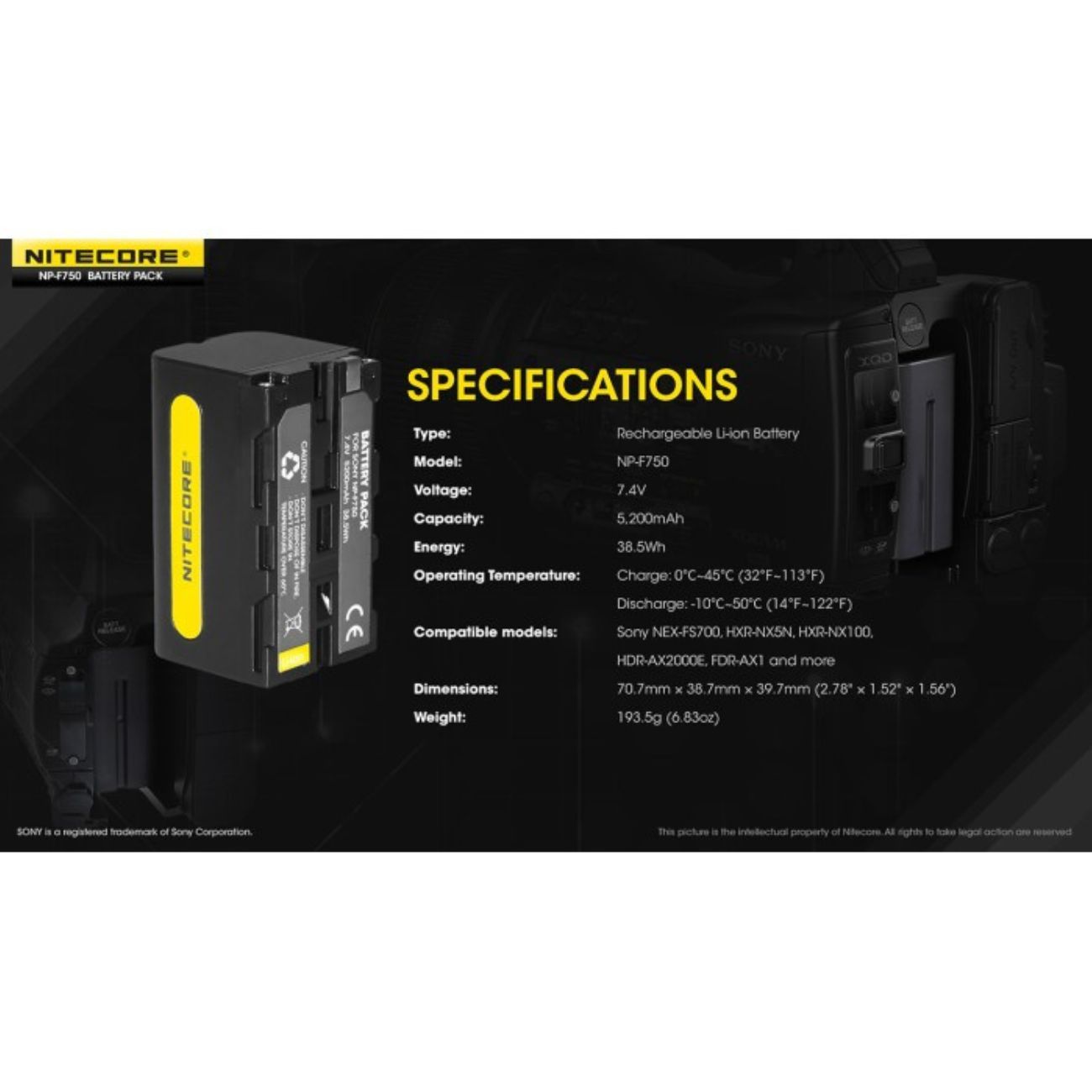 Nitecore CW10 CineWind Portable Photography Fan