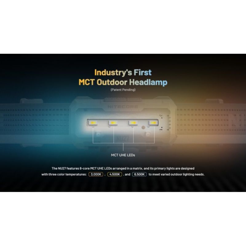 Nitecore NU27 NiteLab MCT UHE LED 600 Lumen Flashlight