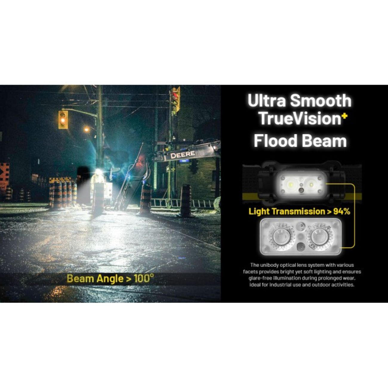 Nitecore NU53 1800 Lumen Spotlight + Floodlight Headlamp