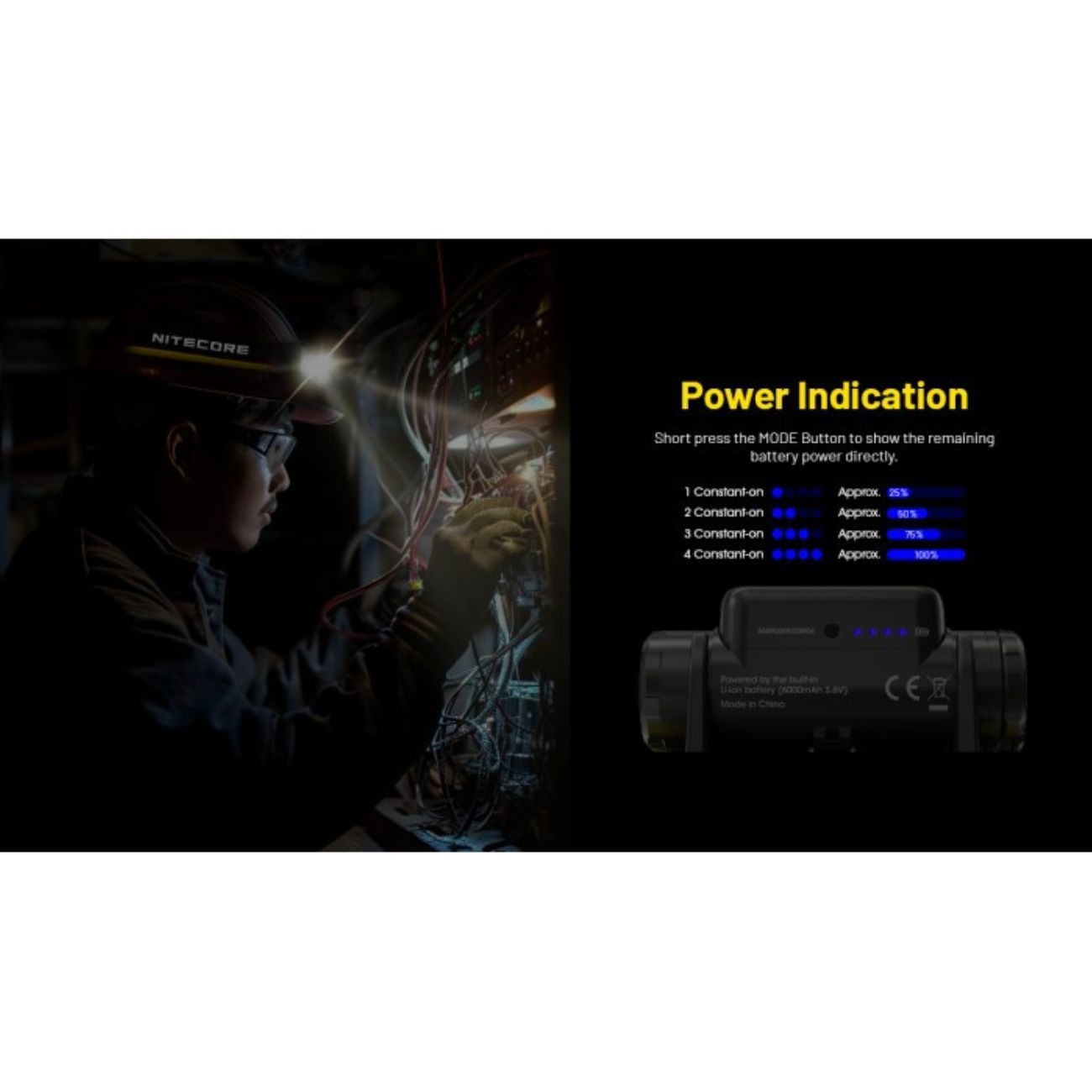 Nitecore NU53 1800 Lumen Spotlight + Floodlight Headlamp