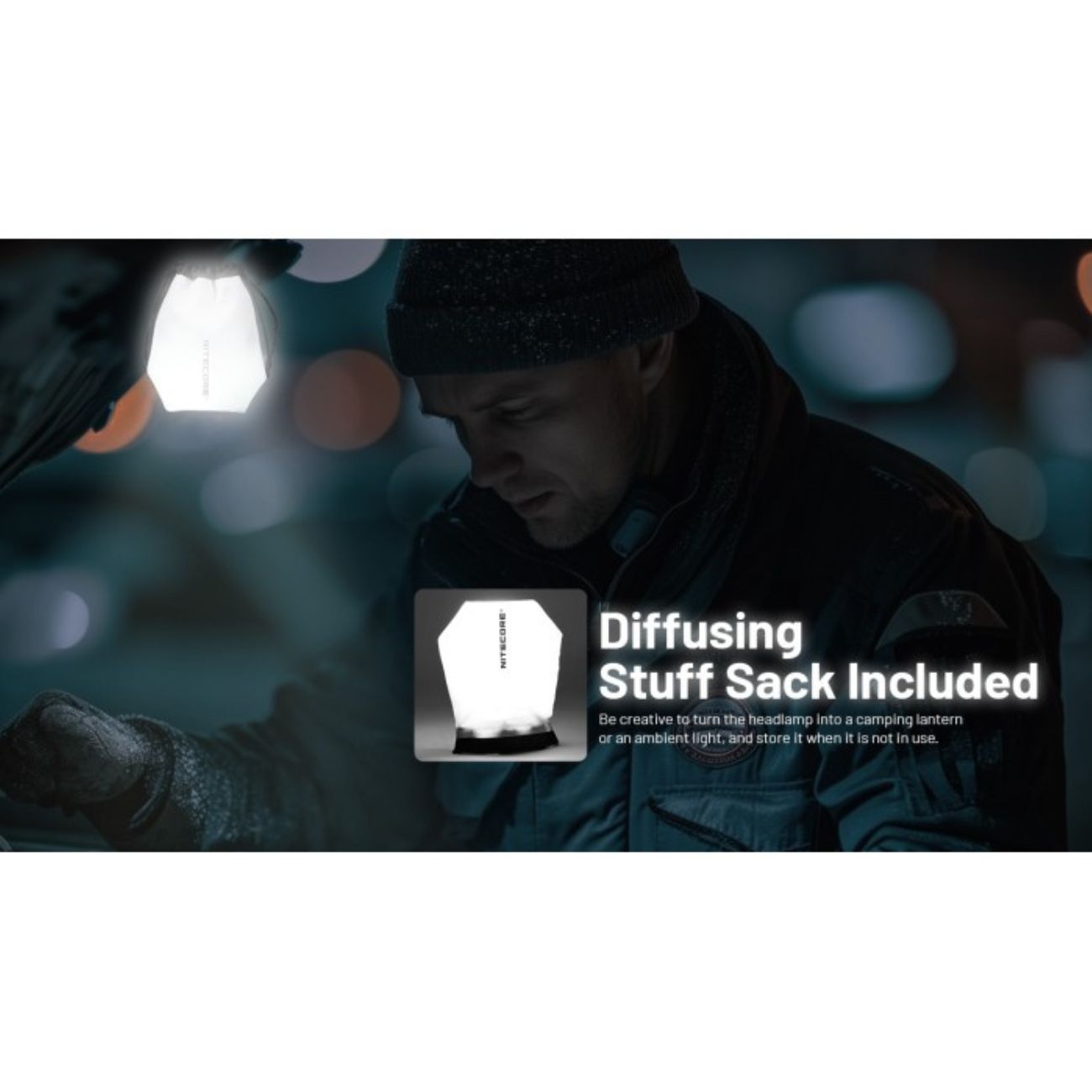 Nitecore NU53 1800 Lumen Spotlight + Floodlight Headlamp