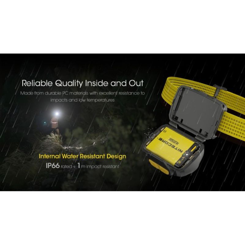 Nitecore UT27 White/Red Light 800 Lumen Rechargable Headlamp (Pro Package)