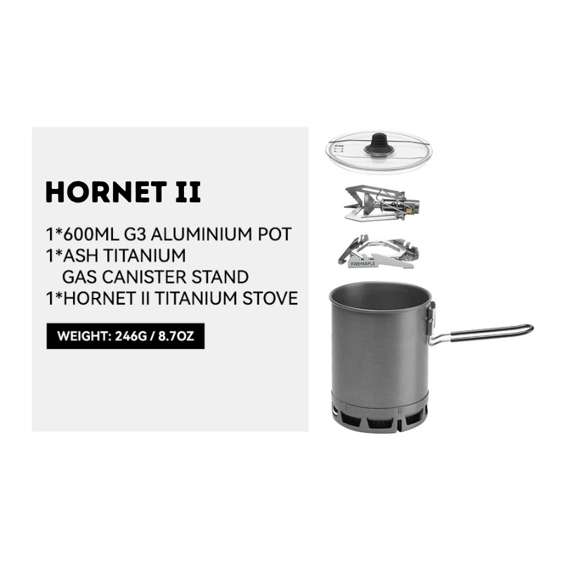 FIREMAPLE Petrel Ultralight Pot with heat exchanger 600ml