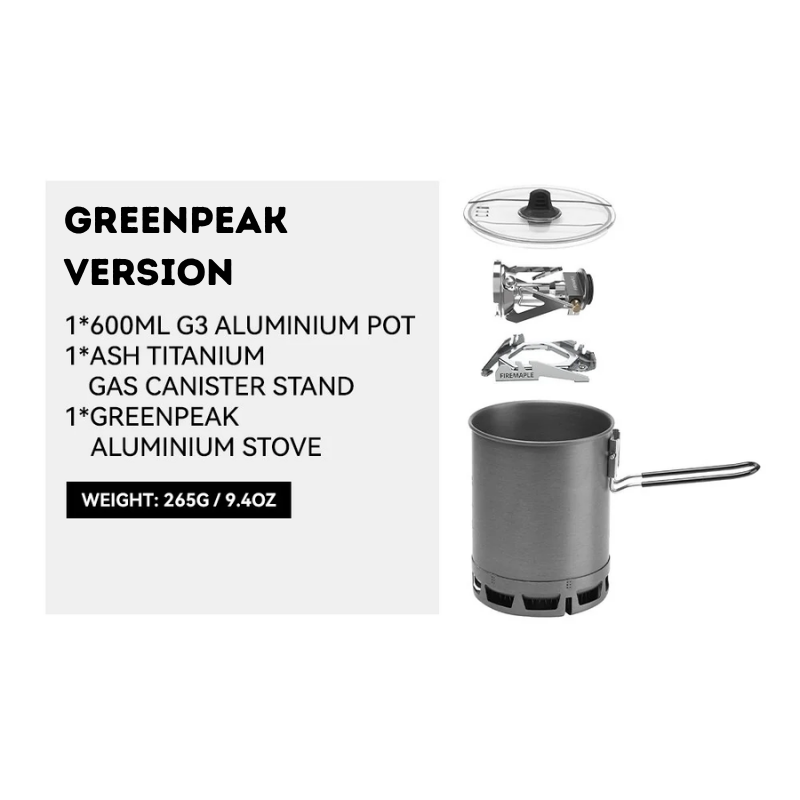 FIREMAPLE Petrel Ultralight Pot with heat exchanger 600ml