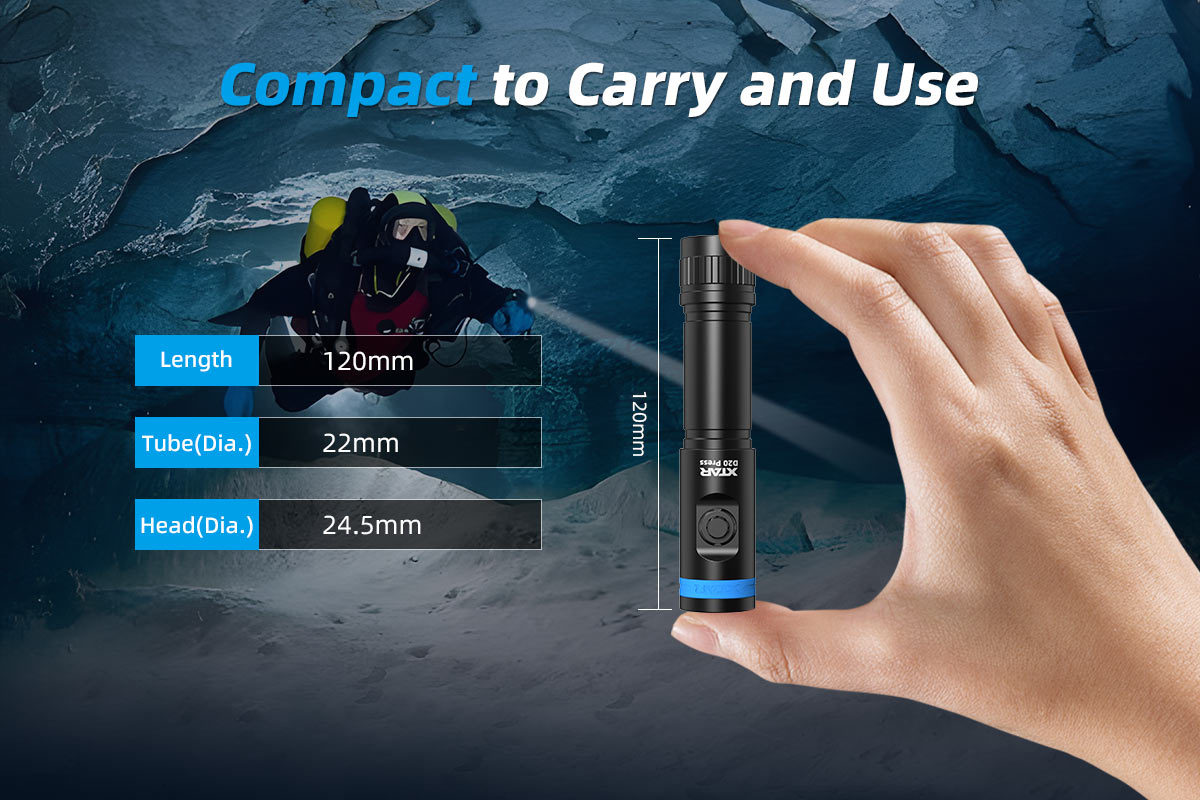 XTAR MiniSuper D20 Press Diving Light