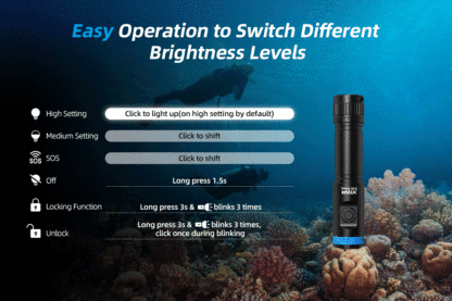 XTAR MiniSuper D20 Press Diving Light