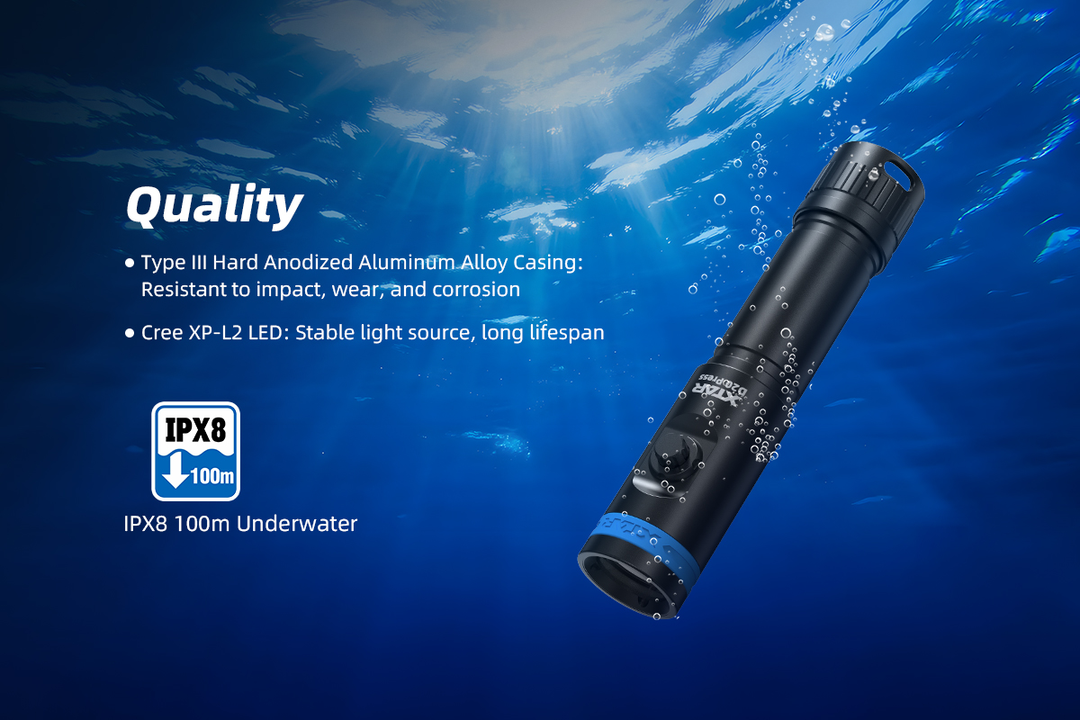 XTAR MiniSuper D20 Press Diving Light