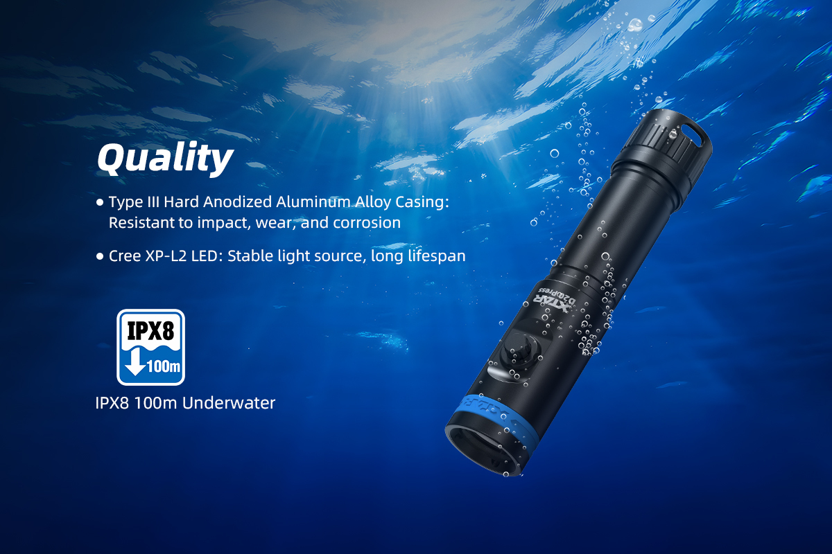 XTAR MiniSuper D20 Press Diving Light