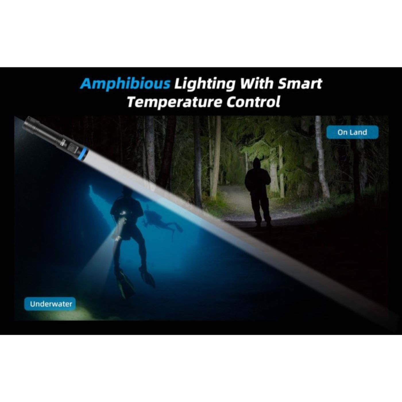 Xtar D20 1200 Lumen Compact Diving Flashlight