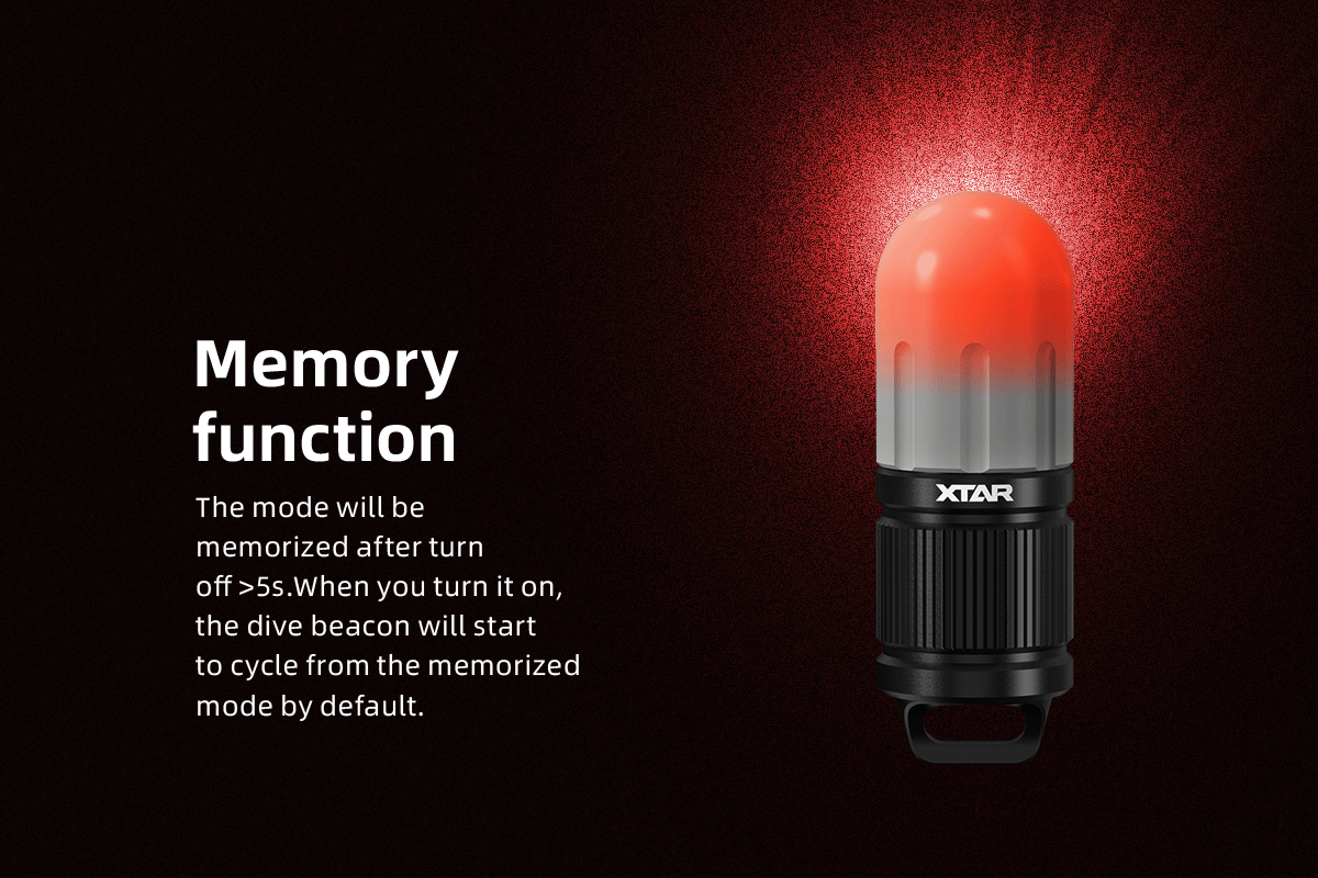 XTAR SD1 RGBW 4-Colour Mini Dive Beacon