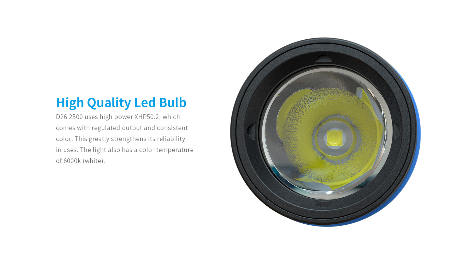 Xtar D26 Diving Flashlight 2500 Lumens