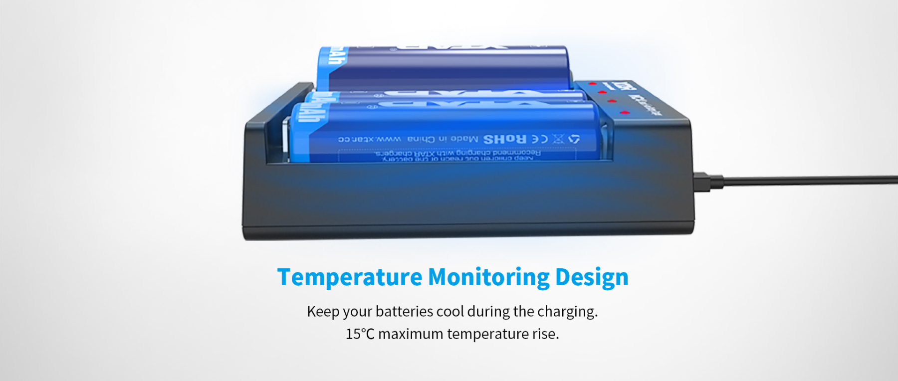 Xtar MC4 Micro USB Li-ion Battery Charger
