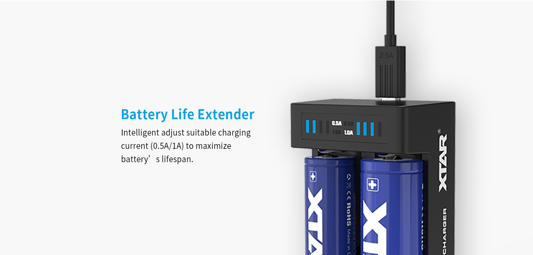Xtar MC2 Plus USB Battery Charger
