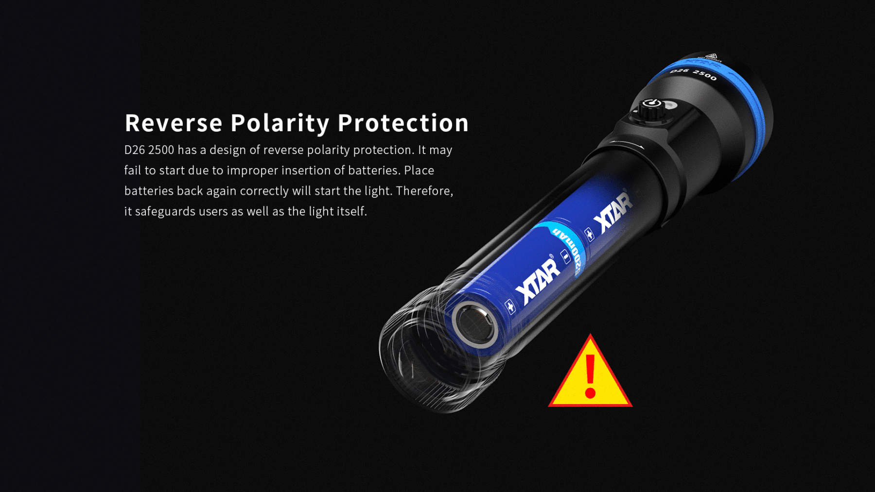 Xtar D26 Diving Flashlight 2500 Lumens