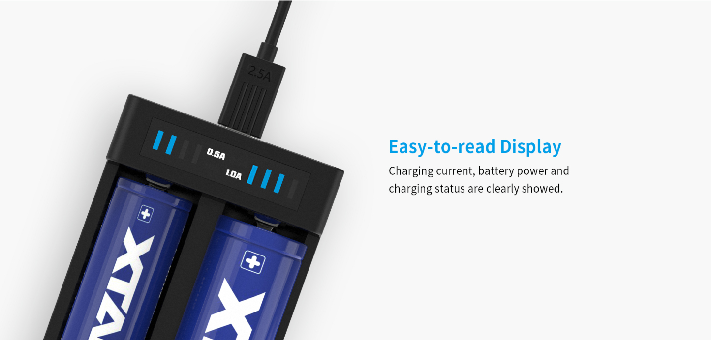 Xtar MC2 Plus USB Battery Charger