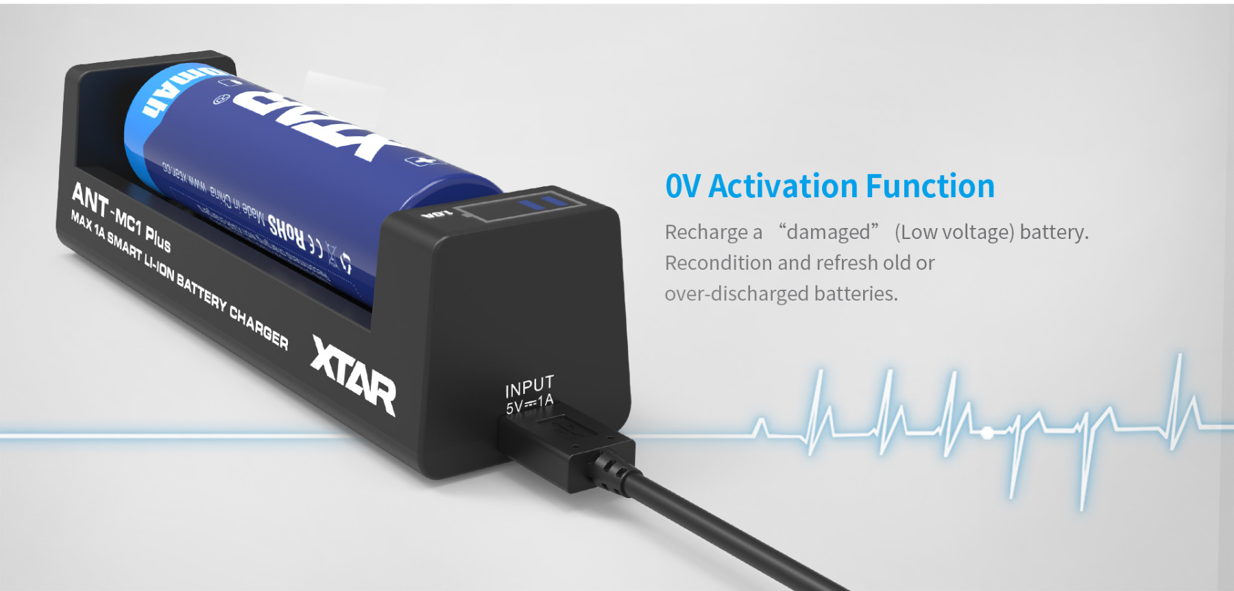 Xtar ANT MC1 Plus 0.5A n 1.0A Battery Charger