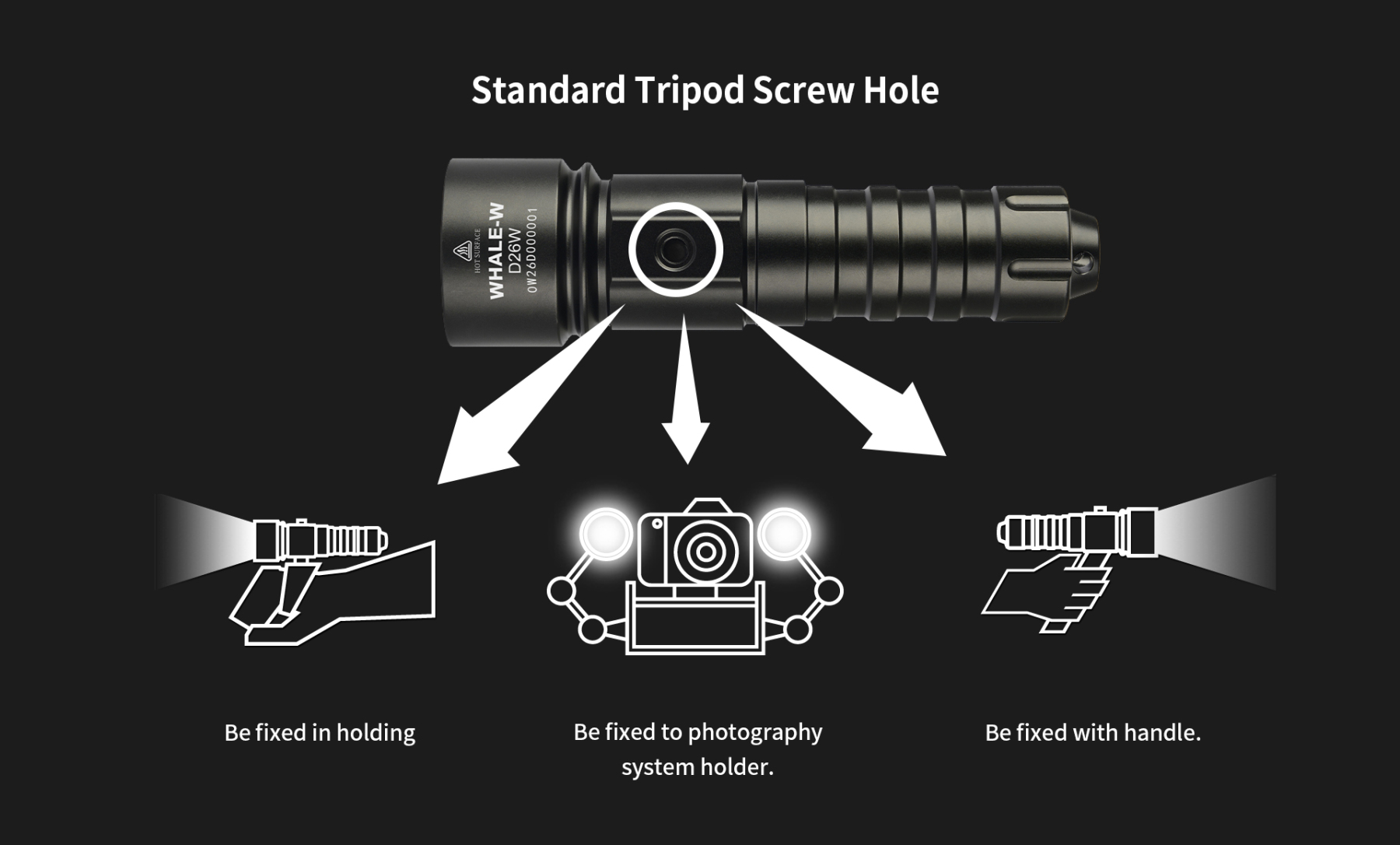 Xtar Whale D26W Diving Flashlight 1000 Lumens