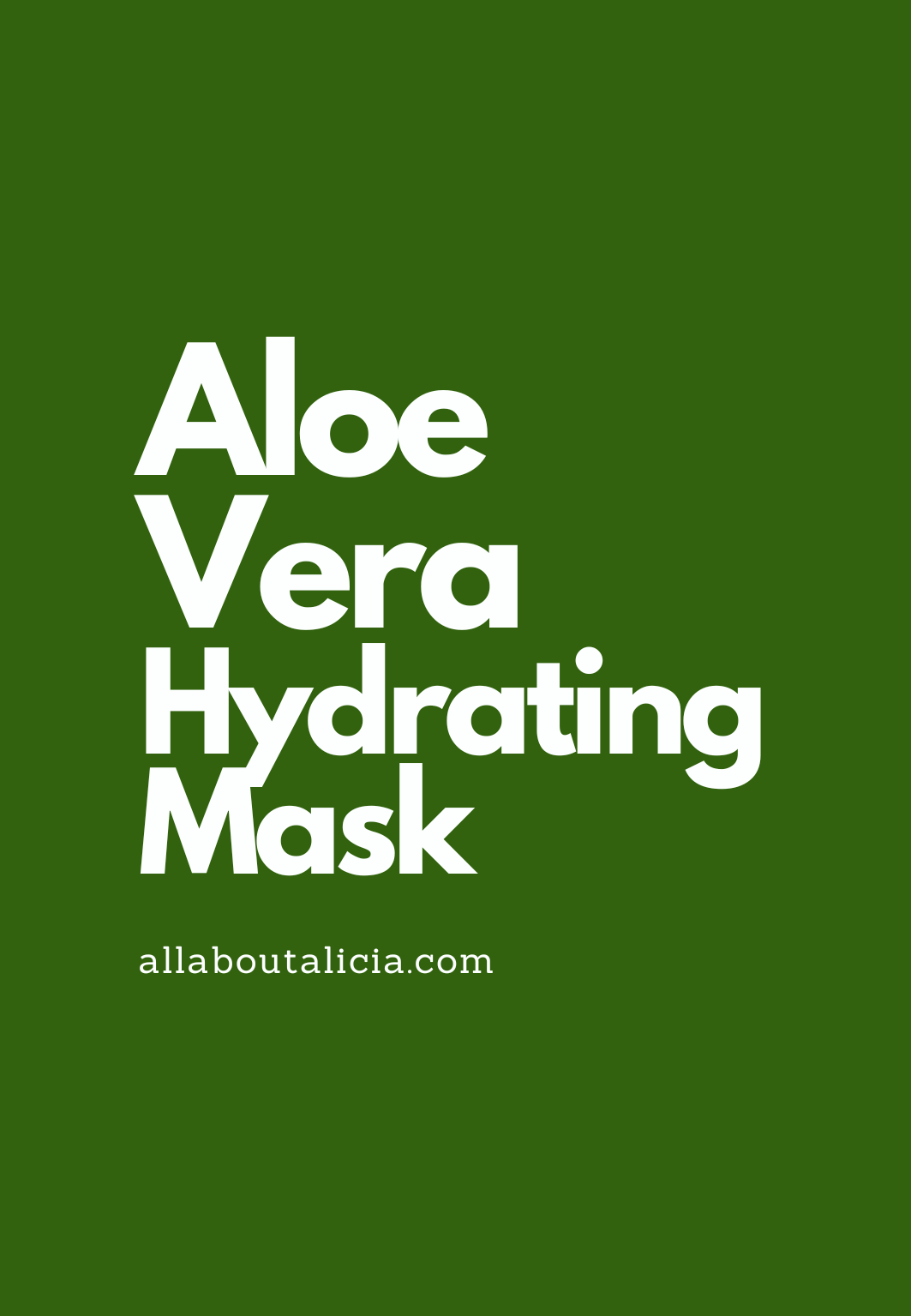 Aloe Vera Hydrating Mask