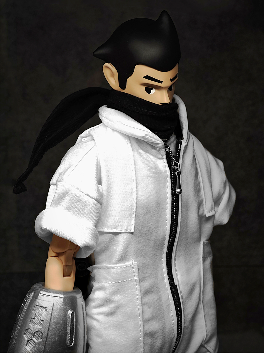 GOON Original 1/6 Trendy Fashion White Jumpsuit Male Soldier Adam Futuristic Astronauts Movable Doll