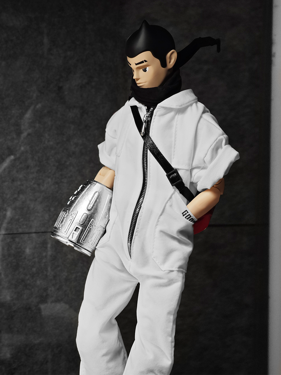 GOON Original 1/6 Trendy Fashion White Jumpsuit Male Soldier Adam Futuristic Astronauts Movable Doll