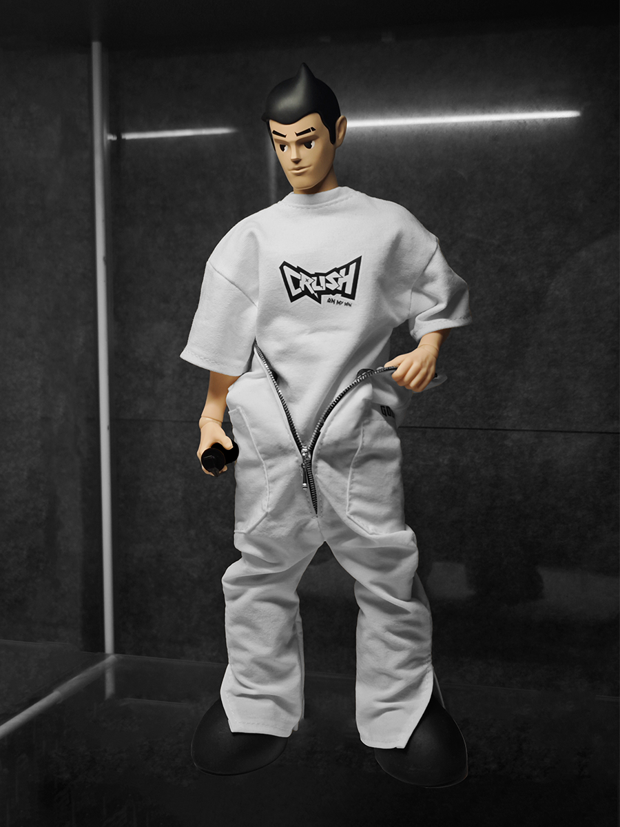 GOON Original 1/6 Trendy Fashion White Jumpsuit Male Soldier Adam Futuristic Astronauts Movable Doll