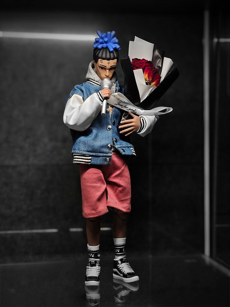 XXX Standard Version Action Figure with Streetwear and Double Magnetic Heads 