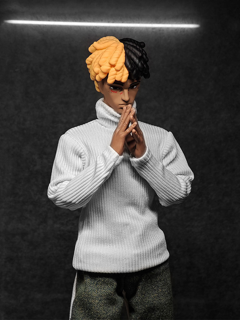 XXX Luxury Version Action Figure with Double Hairstyles and Snorlax Backpack & Wing
