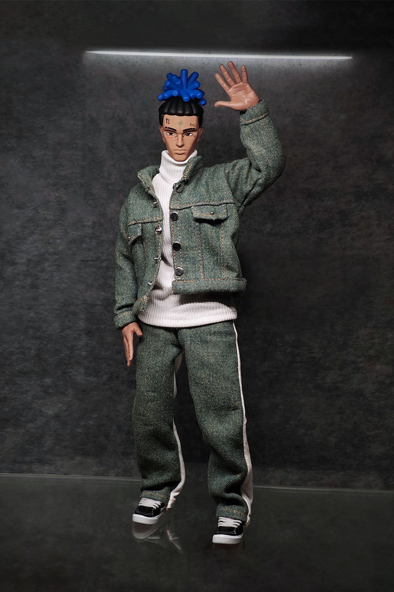 XXX Luxury Version Action Figure with Double Hairstyles and Snorlax Backpack & Wing