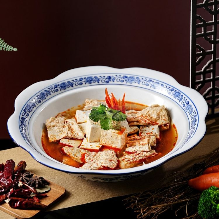 GT Frozen Vegetarian Spicy Tofu Hot pot 1kg-eBest