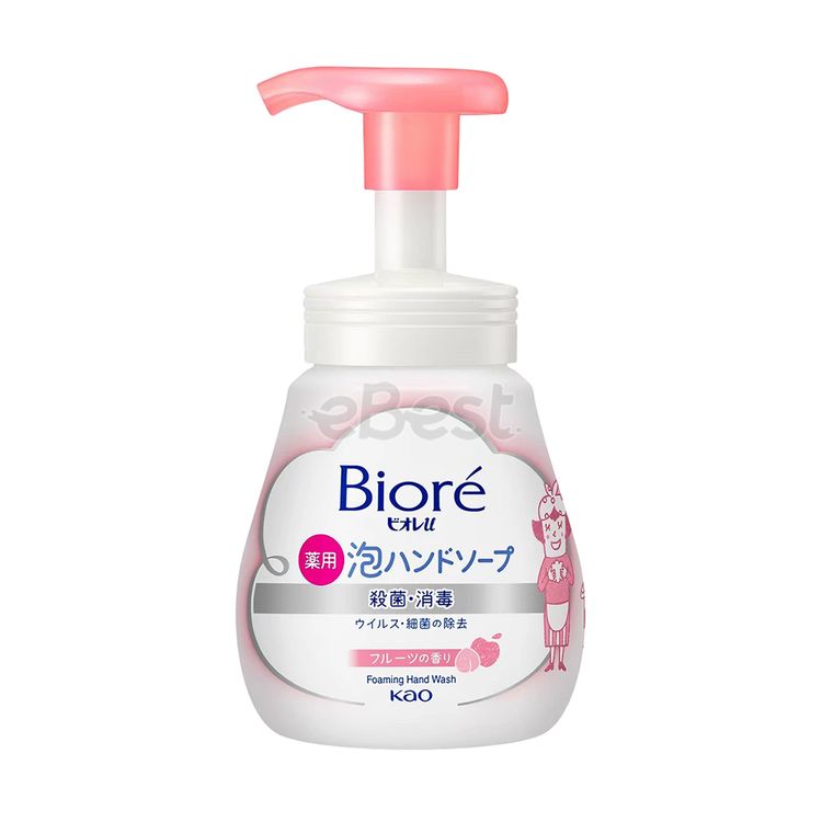Kao Biore Antibacterial Foaming Hand Soap, Osmanthus Scent, 240ml-eBest