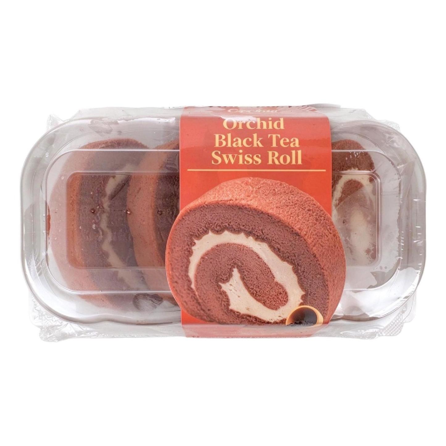CHEWY Milk Tea Swiss Roll (Orchid Black Tea) 60g*4 slices-eBest