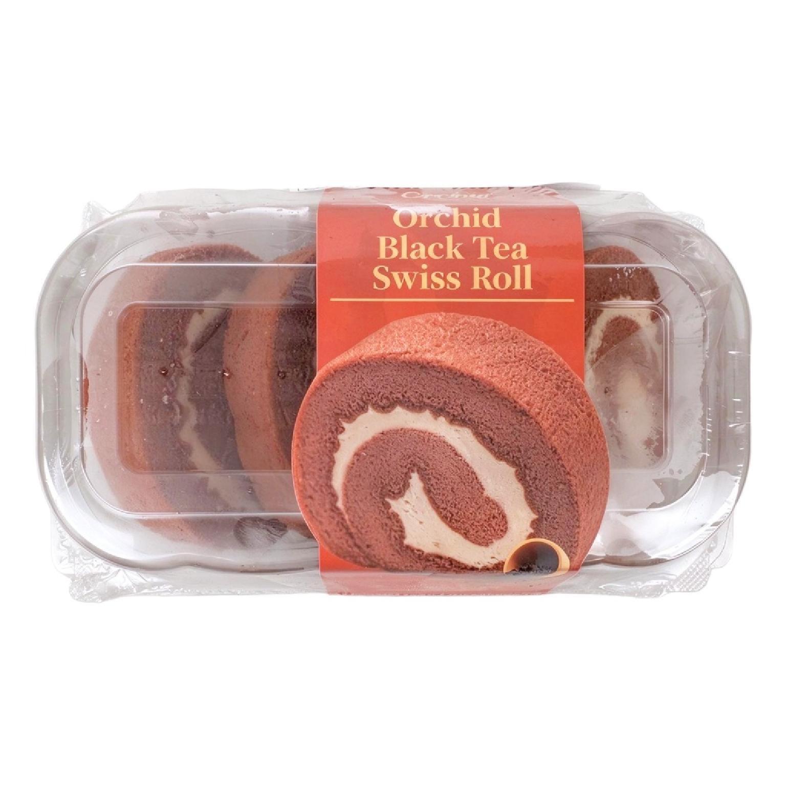 CHEWY Milk Tea Swiss Roll (Orchid Black Tea) 60g*4 slices-eBest