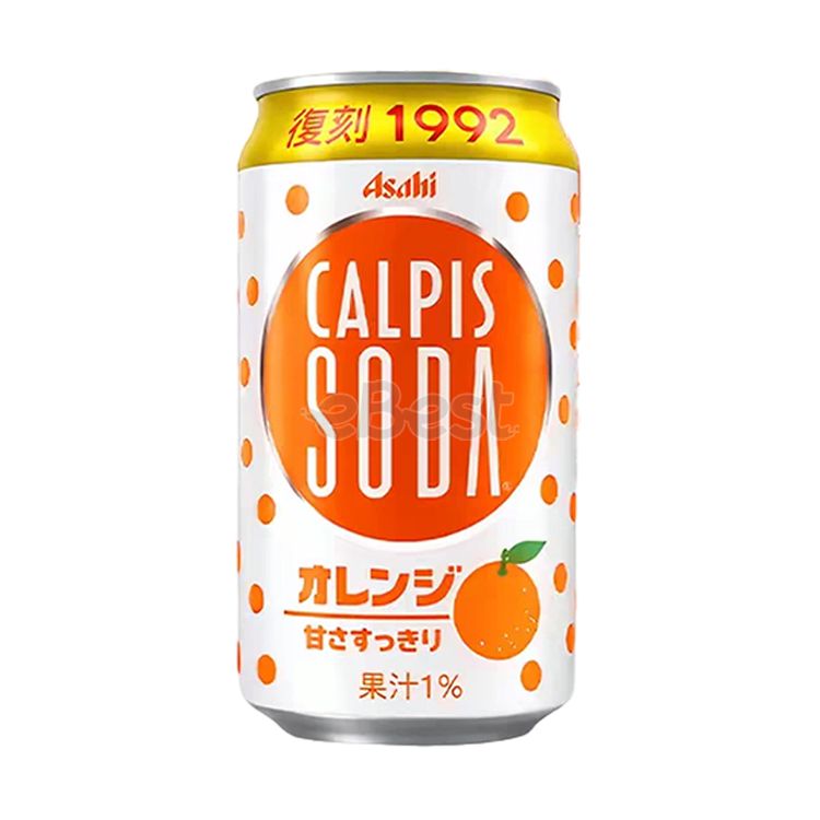 ASAHI Calpis Orange Flavor Canned Drink, 350ml-eBest