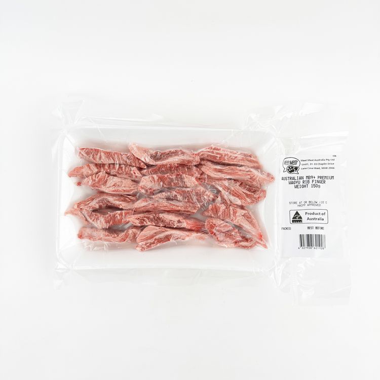 MeetMeat Frozen Australian MB9+ Premium Wagyu Rib Finger 150g – eBest