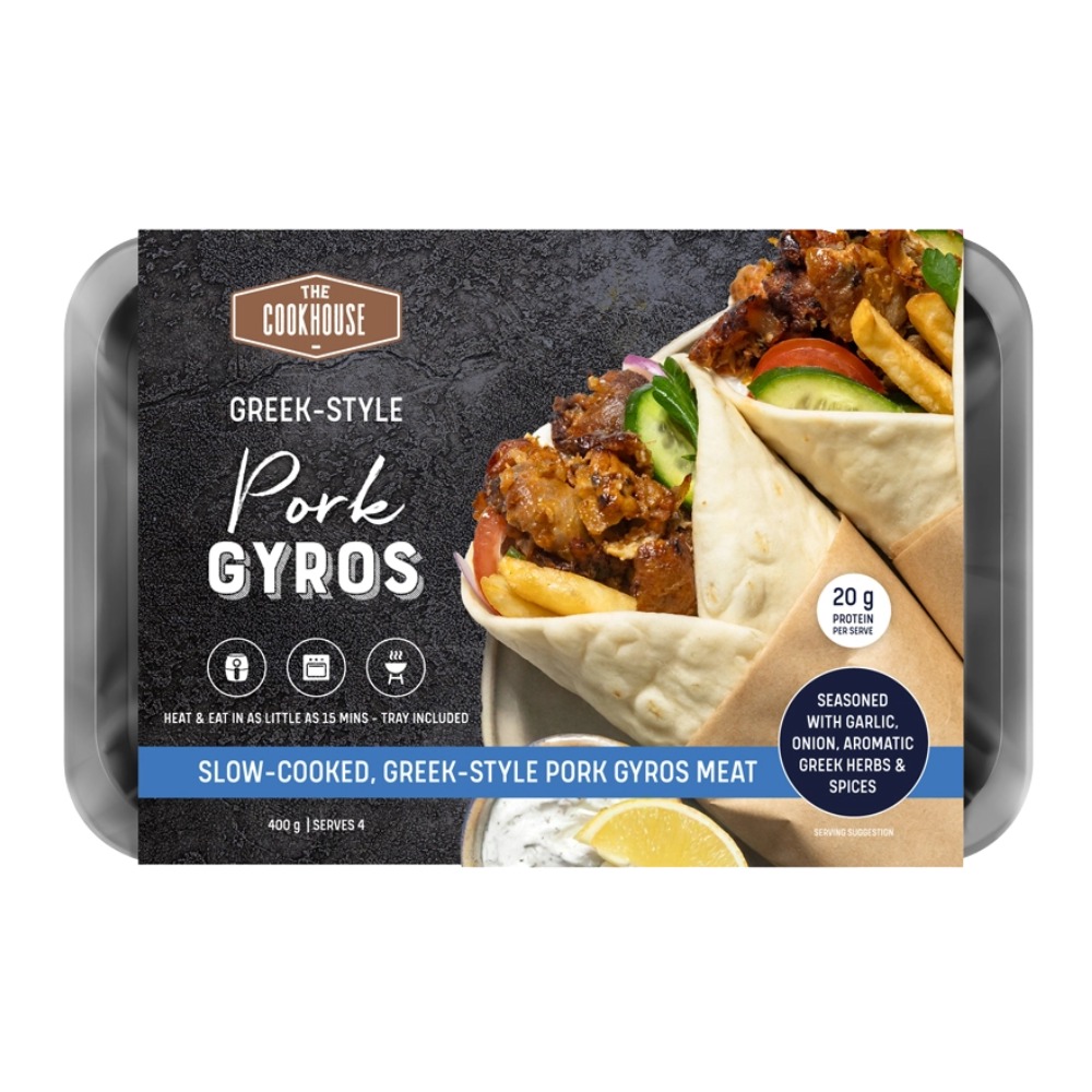 The Cook House Pork Gyros Tray 400g-eBest