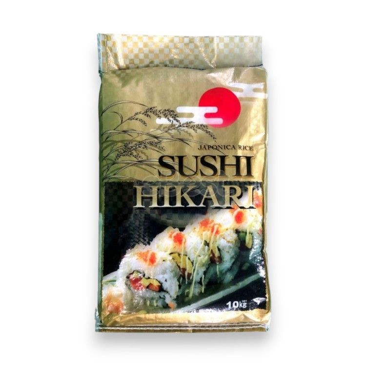[10kg Pack] SUSHI HIKARI Hikaru Brand Japanese Sushi Rice 10kg - Suitable for sushi making, everyday cooking, and Japanese cuisine.